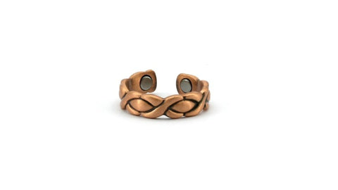 Anillo de cobre bruñido XO