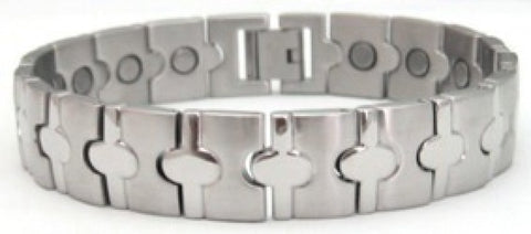 Silver Belt Titanium Magnetic Bracelet