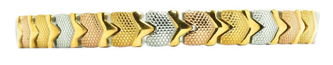 3 Tone Heart Gold V