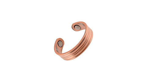 Anillo de líneas rectas de cobre