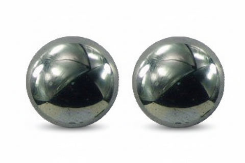 Hematite 9mm Round Earrings