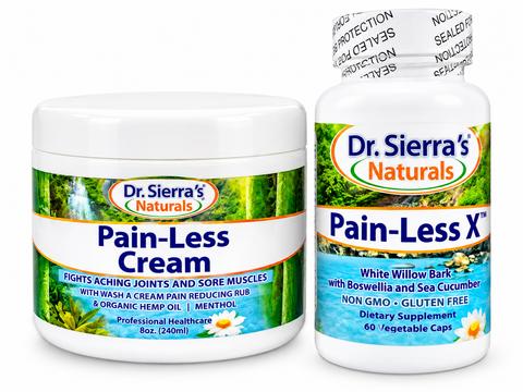 Pain-Less 8oz & X2 Caps Bundle