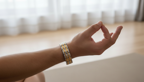 IonicMagnetic Bracelet Meditation Close-up