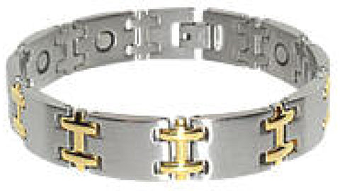 Magnetic Brushed Silver Gold I Titanium