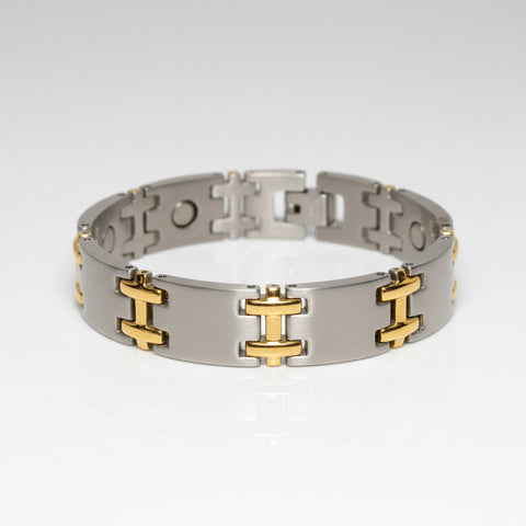 Magnetic Brushed Silver Gold I Titanium
