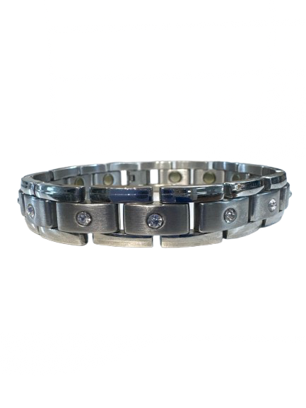 Men's Crystal CZ in Silver