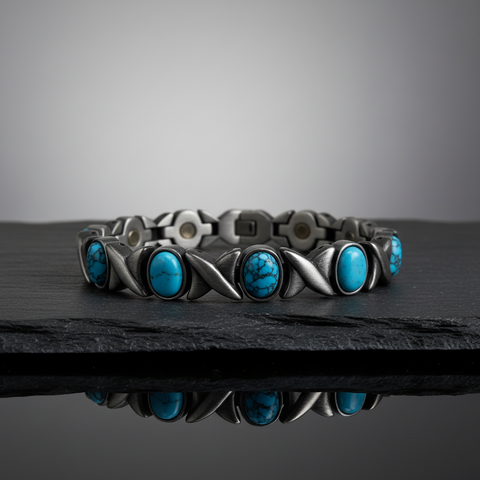 Brushed Silver X Turquoise 0