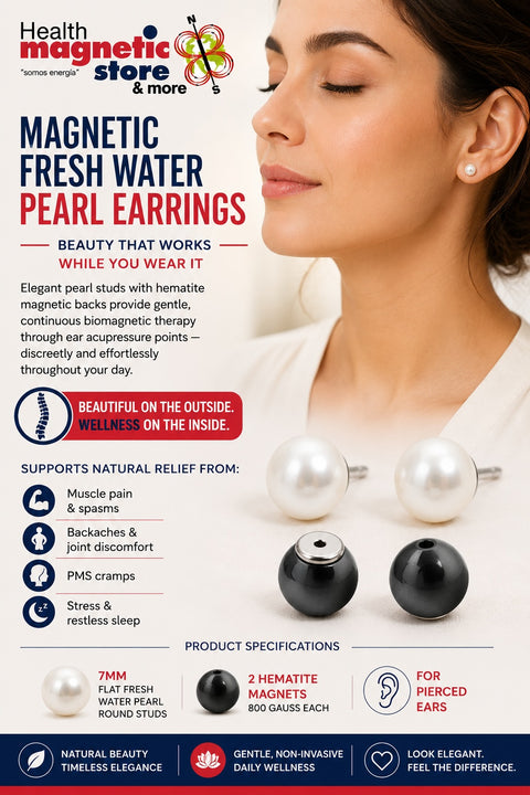 Magnetic Earrings Fresh Water Pearl