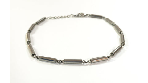 Gold or Silver Tube Anklets