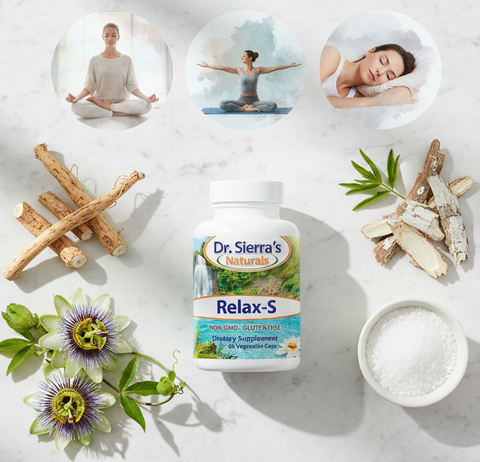RELAX-S with ingredients and peaceful lifestyle