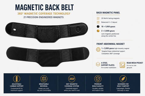 Ceinture dorsale magnétique