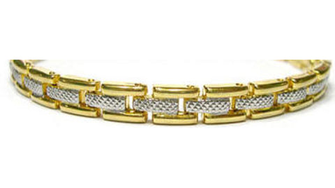 Golfers Gold Rim Silver In Anklet