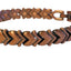 Pulsera de cobre con forma de corazón en forma de V