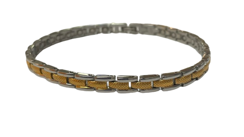 Golfers Silver Rim, Gold In Anklet