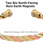 3 Tone Copper Twist Magnetic Bracelet