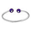 Magnetic Cuff Bracelet – Black & Purple Ends