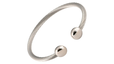 All Stainless Magnetic CUFF Silver