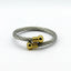 Magnetic Rope Bracelet – Silver Wire & Gold Balls