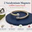 Bracelet en corde magnétique – Bicolore et argent