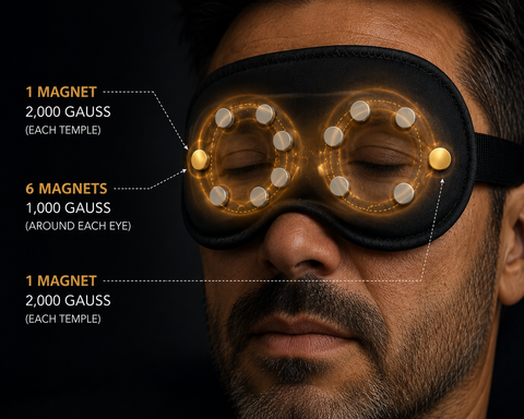 Masque pour les yeux magnétique de qualité supérieure
