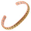 Brazalete de cadena de cobre y oro