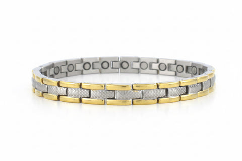 Golfers Gold Rim, Silver In Bracelet