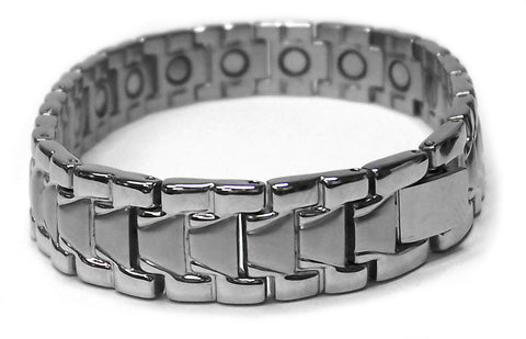 Beautiful Silver Magnetic Titanium Bracelet