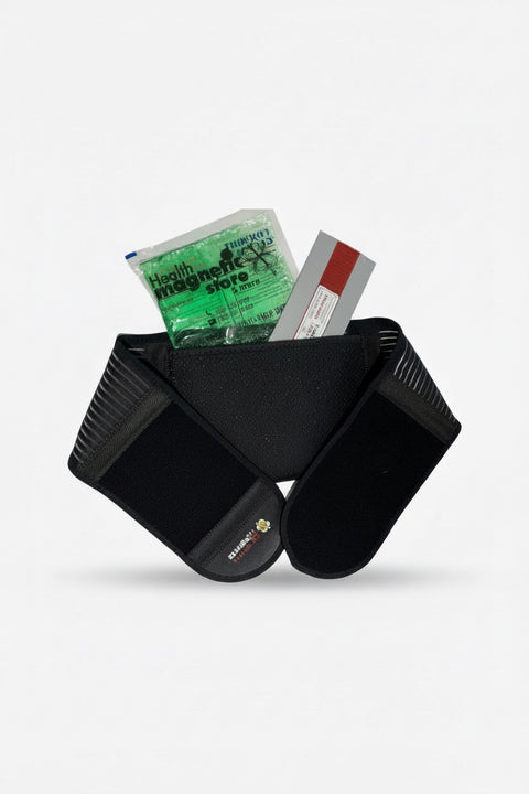 Magnetic Back Belt Inside magnet and gel pack arrangement