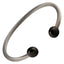 Magnetic Cuff Bracelet – Black & Purple Ends