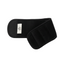 Black wrist band with a visible brand label on a white background