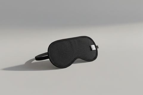 Premium magnetic eye  sleep mask on a light gray background