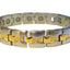 Silver Gold Hourglass SS Magnetic Bracelet