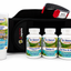 A Dr. Sierra Naturals self-care relief kit on a white background, including a black magnetic wrap, a tube of Pain-Less Cream, and three bottles of supplements: Inflamm Health & Motion, Relax-S, and Lig-Disc & Joint.