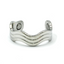 Anillo de plata con ondas