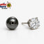 Boucles d'oreilles magnétiques rondes en zircone cubique