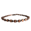 Pulsera o tobillera antigua de corazones de cobre