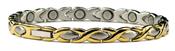 XO 2-Tone Stainless Steel Magnetic Anklet