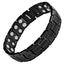 Black Titanium Fold-Clasp Magnetic Therapy Bracelet