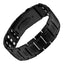Black Titanium Fold-Clasp Magnetic Therapy Bracelet