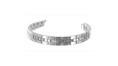 S Smooth Lines Stainless Steel Magnetic Bracelet