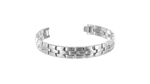 S Smooth Lines Stainless Steel Magnetic Bracelet