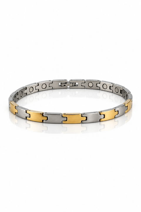 Pulsera Slinky bicolor en foto de estudio