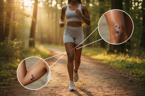 Runner with Tiny Ferrite Disc Magnets